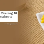 Sisal carpet cleaning tips showing manual stain removal.
